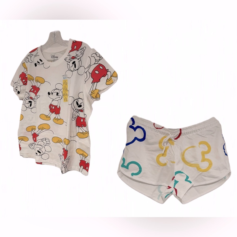 Disney Originals T-Shirt & Shorts Set Sz L